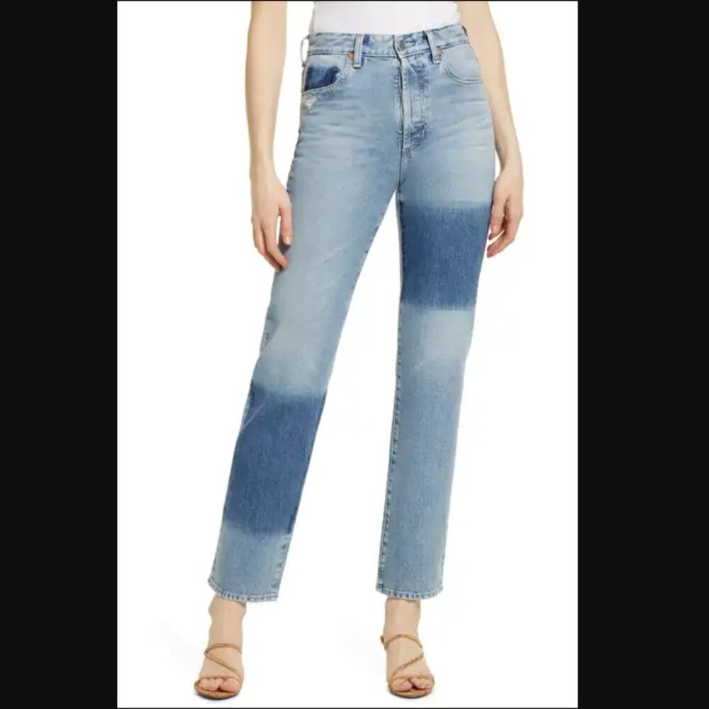 NWT AG Alexxis High Waist Straight Jeans